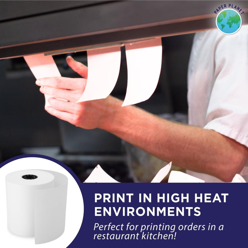 PaperPlanet 1-Ply White Bond Paper for Toast Kitchen Printer by Paper Planet | 20 Rolls | Compatible with TKP300 SNBC BTP-M300 - Image 5
